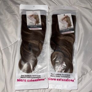 Hiara Extensions Invisible Seamless Halo Hair Extensions - 2 pack set